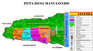 Peta Desa Manulondo Kecamatan Ndona